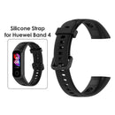 Silicone Soft Sports Smart Bracelet Wristband for Honor Band 5i (Black)