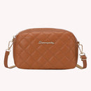 Female Solid Color Crossbody Bag Women Lattice Trending Small Capacity Handbag