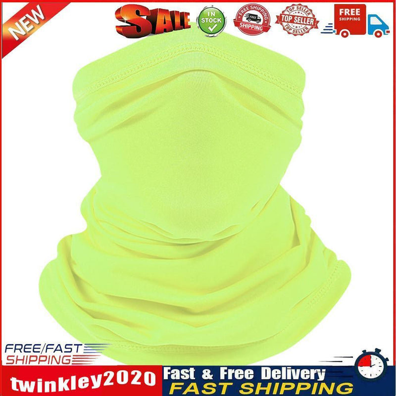 Cycling Camping Neck Tube Scarf Ice Silk Outdoor Running Bandana (green) Newly