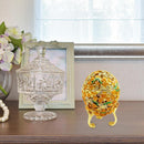 Easter Egg Jewelry Display Box Leaves Enamel Handicraft Home Decoration