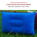 Portable Travel Sleep Pillow Inflatable Outdoor Camping Tent Pillows (Blue)