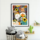 5D DIY Diamond Painting Kits Full Round Drill Fall Gnomes Mosaic Picture Decor