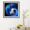 30x30cm 5D DIY Full Round Drill Diamond Painting Football Blue for Home Decor