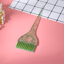Plastic Crystal Hair Dye Brush Hair Coloring Applicator Hair Comb Barber To