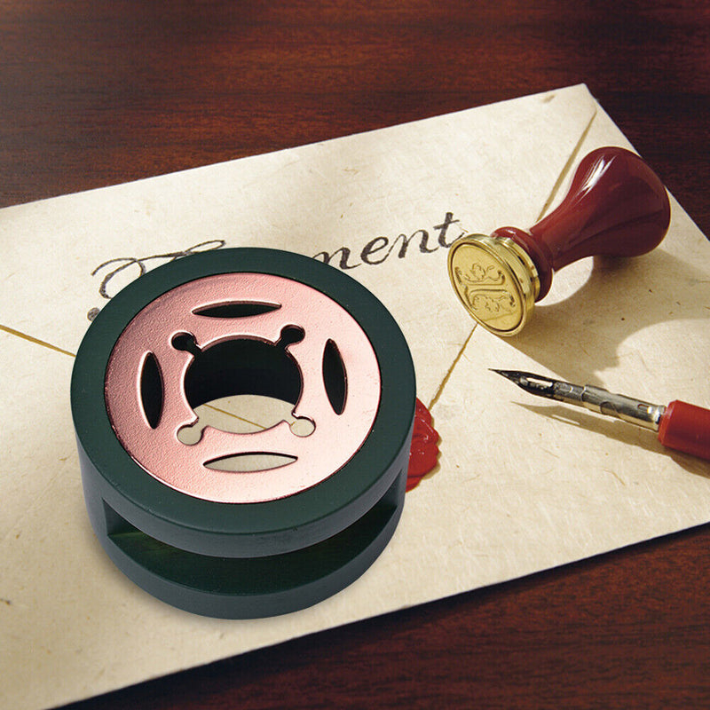 Retro Sealing Wax Furnace Solid Wood Fire Paint Wax Seal Stamp Stick Stove Po