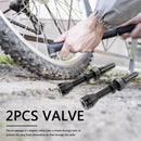 2 Pack 40mm Tubeless Tire Presta Valve CNC Alloy Stem with Cap for MTB Road Bike