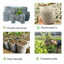 200x Biodegradable Non-woven Nursery Bags Plants Grow Seedling Planting Pots