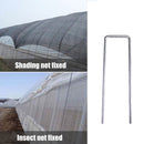 50pcs Garden Peg U-Shape Garden Staple Garden Ground Nail Film Pegs (15cm) Newly