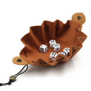 PU Leather Dice Bag Pouch DND Board Games Dice Storage Bags Drawstring Pock