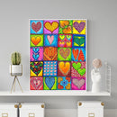 5D DIY Full Drill Diamond Painting Heart Embroidery Cross Stitch Kit Needlework