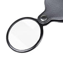 5X Letter Mini Pocket Magnifier Monocle Foldable Reading Magnifying Glass