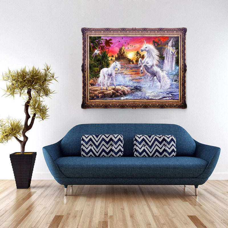 5D DIY Diamond Painting Fantasy Horse Cross Stitch Embroidery Rhinestones Newly
