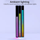 USB 5V Sound Control Colorful Light RGB 32 LED Pickup Lamp Bar (White) Newly