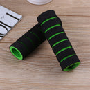 1 Pair Bike Bicycle Handle Bar Sponge Grip Cover Bar Grips Sleeve (Green) Newly