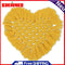 Love Heart Macrame Cup Pad Cotton Rope Braid Mug Coaster Mat for Kitchen Bar