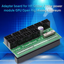 750W-1200W Power Supply Breakout Board 10 Ports PCIe 6 Pin for DPS-800GB A Newly