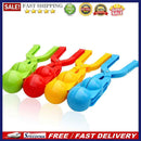 Winter Plastic Snowball Clip Kids Snow Sand Ball Maker Mold Toys (Double)