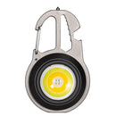 Portable LED Flashlight Mini Keychain Work Light Outdoor Bottle Opener (A)