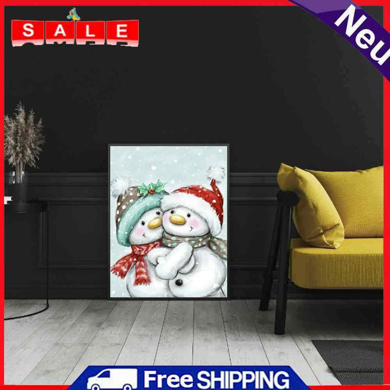 Snowman 5D DIY Diamond Painting Kits Full Round Drill Wall Decor Craft (A5726