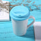 Silicone Cup Lid Reusable Anti-dust Leakproof Insulation Cover (Light Blue)