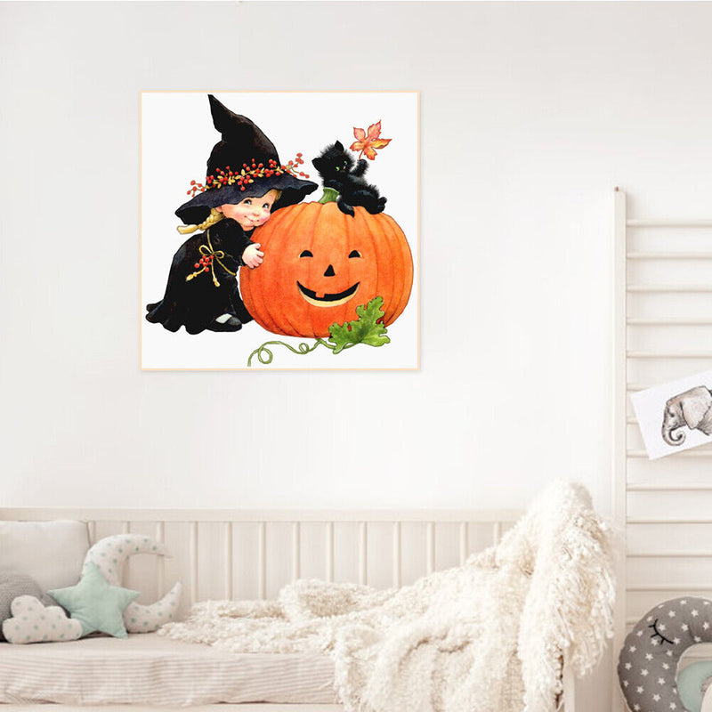 Diamond Painting 5D Full Round Drill Mosaic DIY Halloween Pumpkin Home Decor Kit