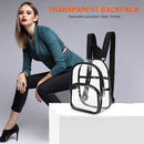 Unisex Students Fashion Transparent Backpack Travel School Women Men Knapsack
