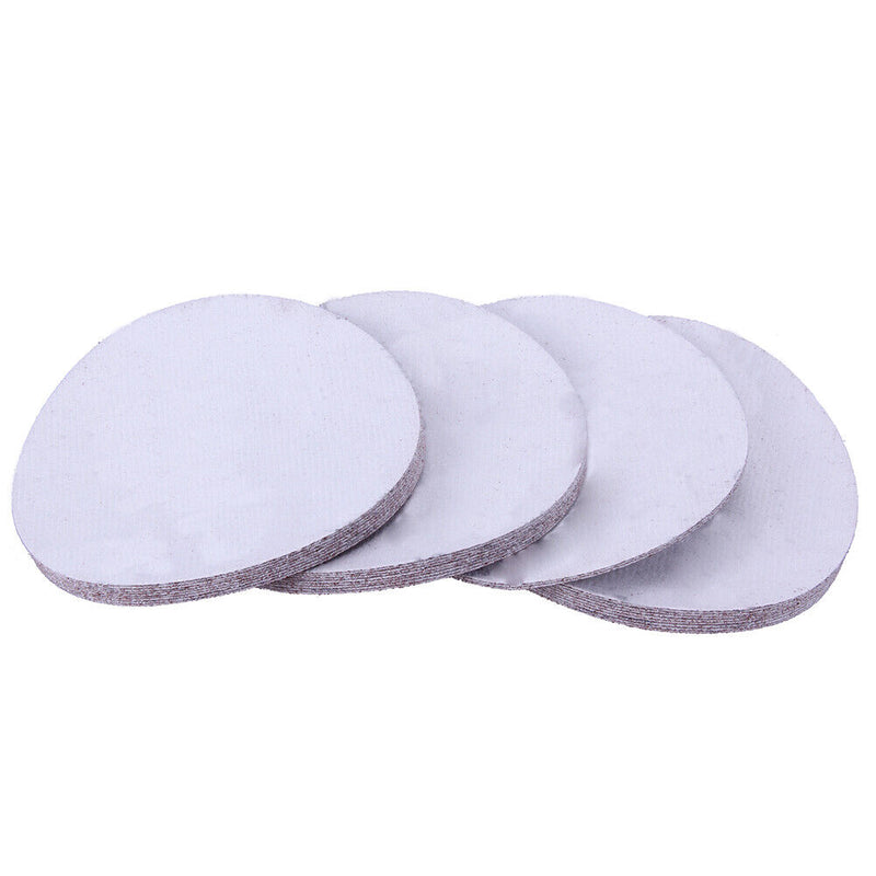 30pcs/set 125mm 80 Meshes Round Self-adhesive Sand Paper Flocking Sandpaper