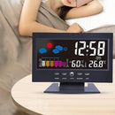 LED Digital Weather Station Thermometer Alarm Clock Snooze Alarm Clock Calendar