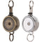 Stationery Metal Anti-Lost Clip Retractable Badge Holder Key Ring Lanyards