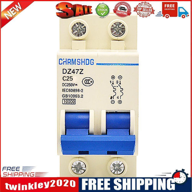 DZ47Z-63/2P Photovoltaic DC Circuit Breaker Protection Air Switchx3 (25A)