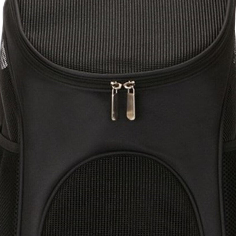 Pet Cat Carrier Backpack Breathable Travel Outdoor Shoulder Carry (Black) Newly