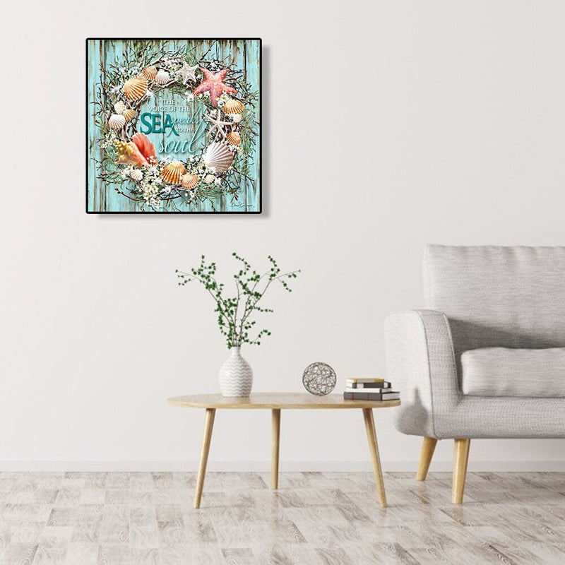 5D DIY Full Drill Diamond Painting Conch Embroidery Mosaic Craft Kit Decor Newly