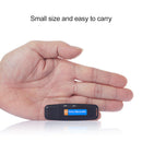 SK001 Portable U Disk TF Card USB Digital Audio Voice Recorder Pen (Black)