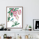 Partial Cross Stitch 14CT Cotton Thread DIY Happy Branch Printed Embroidery K