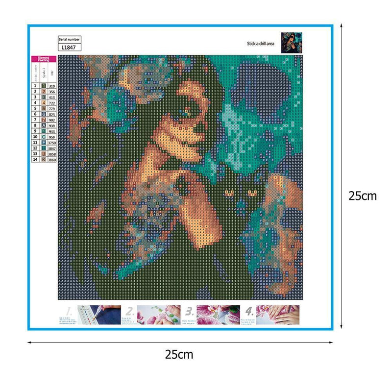 aediea 5D DIY Full Drill Diamond Paintings Scenery Cross Stitch Embroidery Mosaic Sti