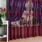 Flower Printing Curtain Yarn Tulle Window Curtain Panel for Bedroom (Purple