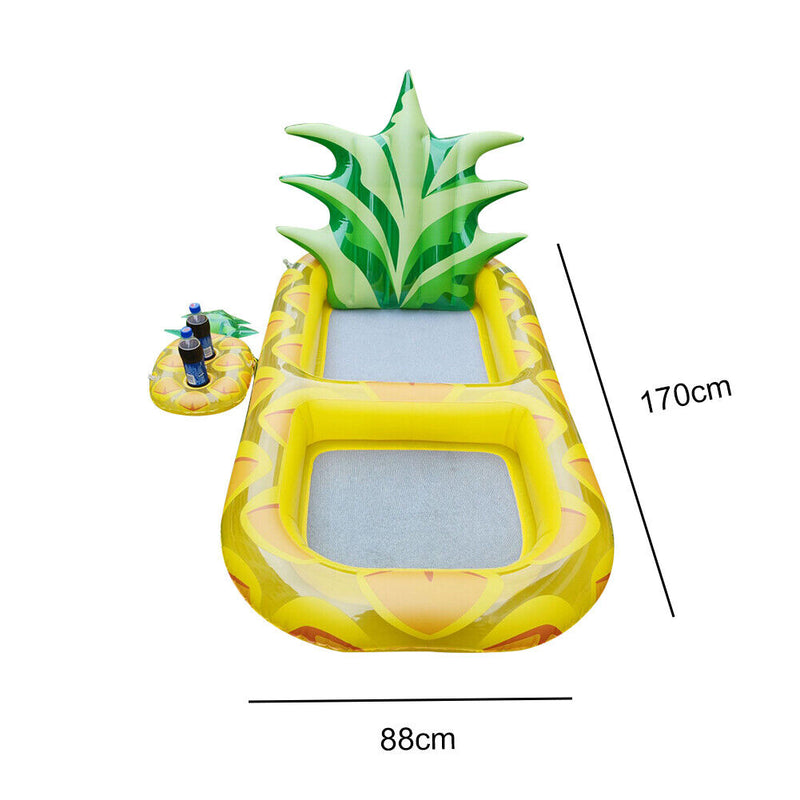 Inflatable Swimming Pool Floating Row Air Summer Water Float (Pineapple)