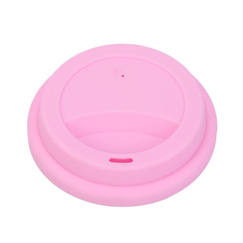 Wheel Shape Silicone Cup Lids Heat-resistant Dust-proof Bowl Cover (Pink) Newly
