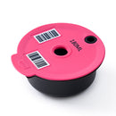 Coffee Capsules Cup with Spoon Brush Black Refillable Coffeeware (180ml)