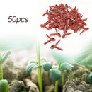 50pcs Plastic Grafting Clips Garden Vegetable Eggplant Vine Clamp (Round) Newly