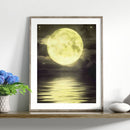 5D DIY Full Round Drill Diamond Painting Moon Rhinestone Drawing Picture Cr