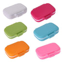 10pcs 3 Grids Portable Pill Box Medicine Storage Case Container(Rose)