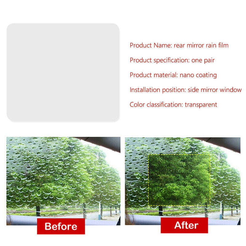 4pcs 95x135mm Car Side Rearview Mirror Rainproof Anti Fog Protective Films Newly