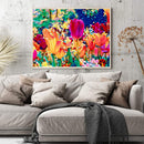 #A Colorful Flower Oil Paint By Number Kit DIY Acrylic Painting Home Decoratio
