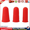 Anti-slip Hot Glue Gun Finger Caps Silicone Finger Cover Sleeve (Red 3pcs) Newly