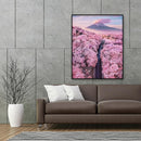 Full Round Drill Diamond Painting Cherry Blossom 5D DIY Mosaic Handmade Wall Art