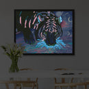 5D DIY Full Round Drill Diamond Painting Luminous Animal Mosaic Kit Art Craft