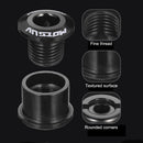 MOTSUV 5x MTB Bicycle Chainring Bolts Disc Chainwheel Screws (Black 6.4mm) Newly