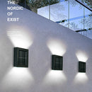 LED Solar Wall Light Waterproof Outdoor Garden Porch Sconce Lamp (White) Newly