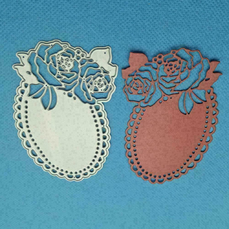 Rose Plate Metal Cutting Dies Die Cut Stencil Embossing V9I0 DIY Photo Z2G7
